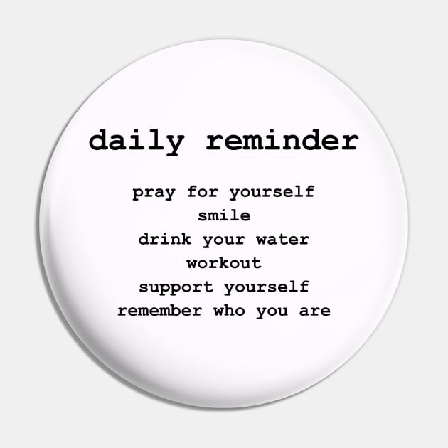 Daily reminder Pin by santhiyou