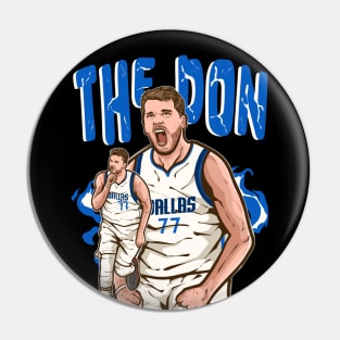 Luka Doncic The Don Cartoon Pin