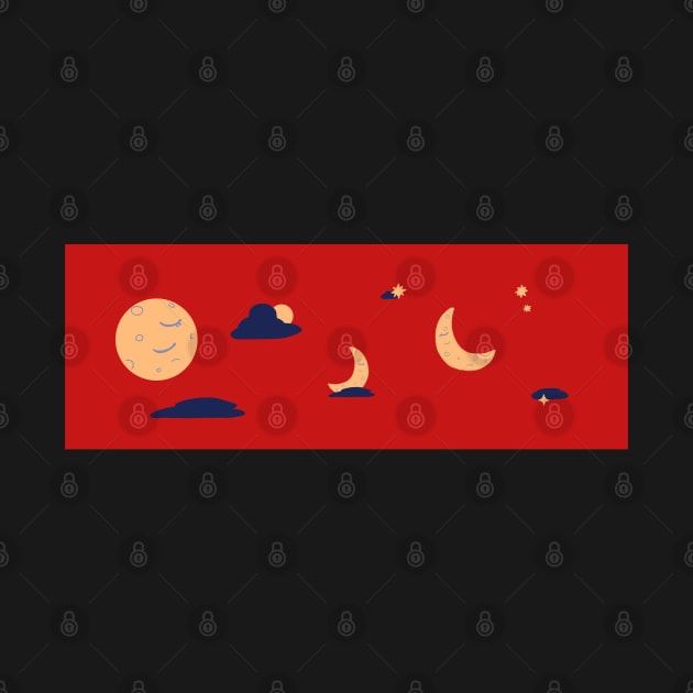 Sleepy Moon Banner by Dearly Mu