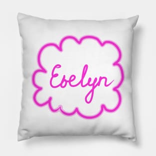 Evelyn. Female name. Pillow