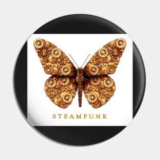 Steampunk Steam Punk Butterfly Pin