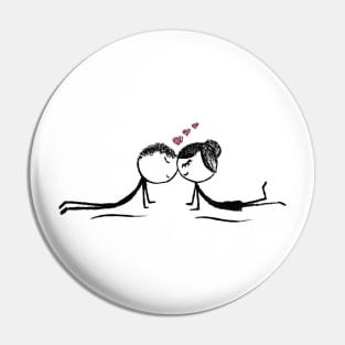 Yogis in Deep Love Pin