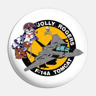 F-14 Tomcat - Jolly Rogers F14A Tomcat - WB Grunge Style Pin