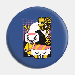 Arguing Sushi Pin