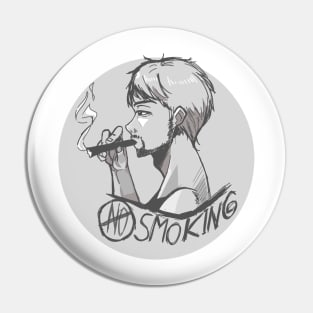 No Smoking - Doodle Art Pin