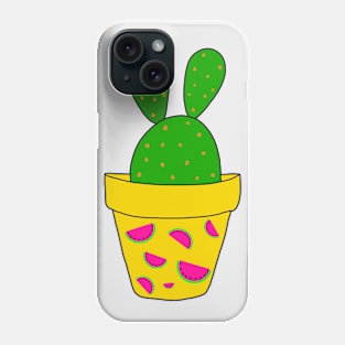 Cute Cactus Design #35: Bunny Watermelon Cactus Phone Case
