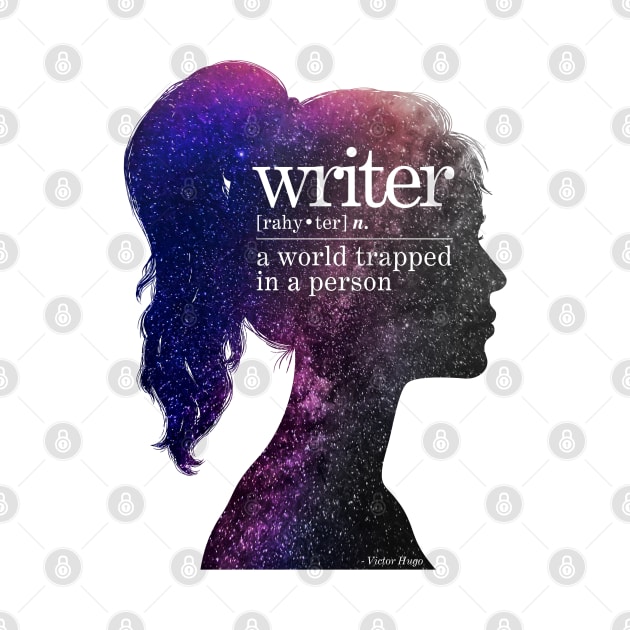 Writer: A World Trapped in a Person by sparkling-in-silence