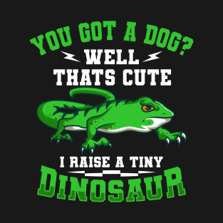 I Raise A Tiny Dinosaur Lizard Gift T-Shirt