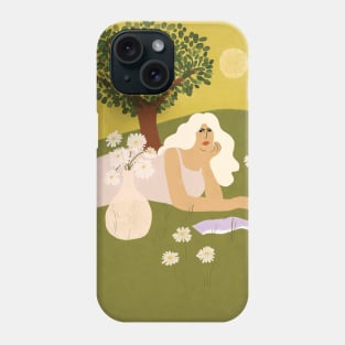 Books And Flowers Phone Case