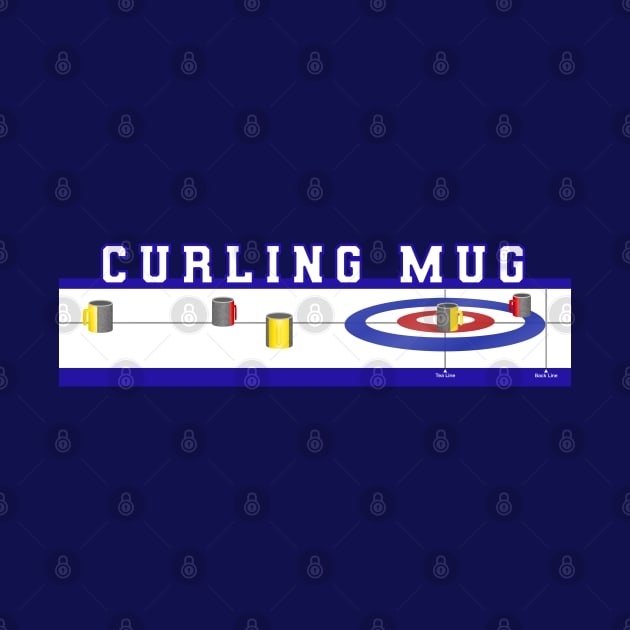[Mug Only] Curling Mug  Navy BackGround by kinocomart