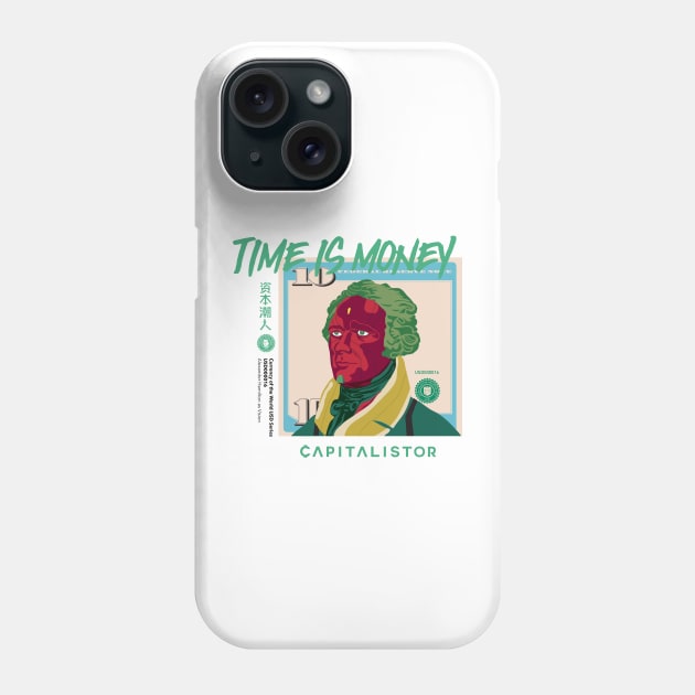 USD000016 - Alexander Hamilton Red Face Phone Case by Capitalistor