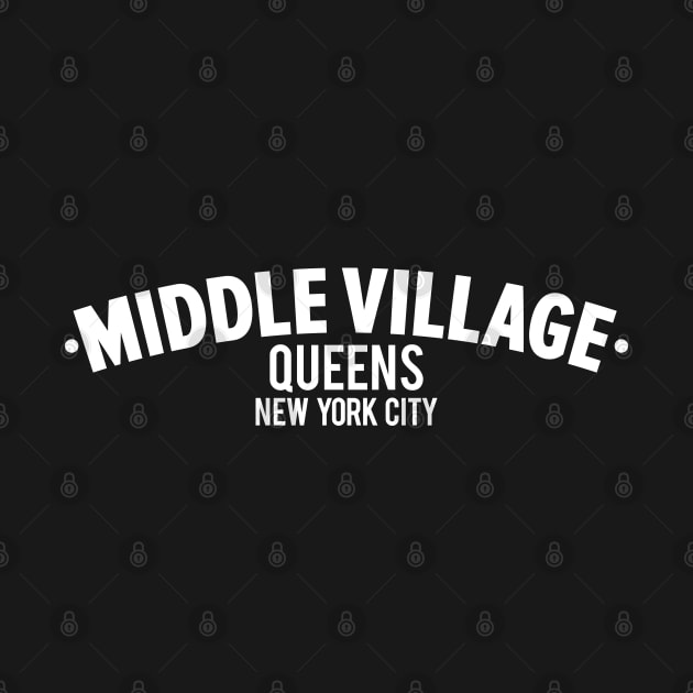 Middle Village Queens Logo - A Minimalist Tribute to Suburban Serenity by Boogosh