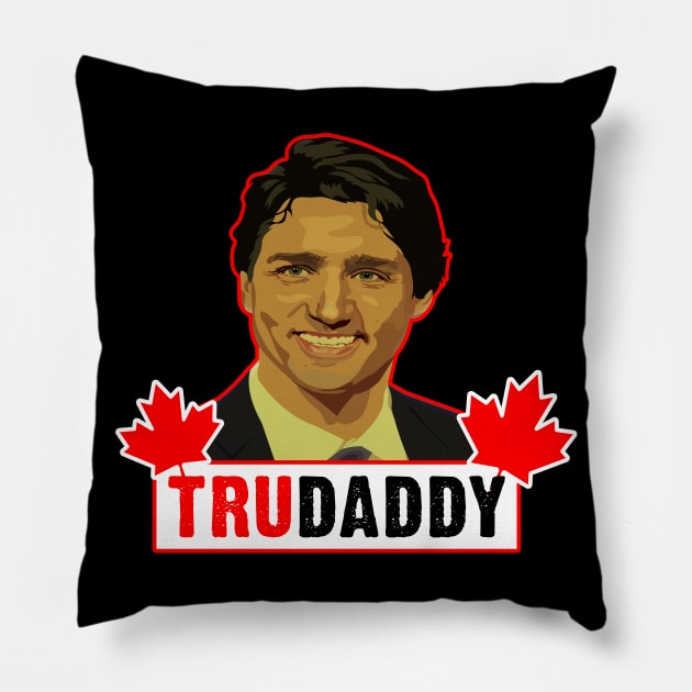 justin trudeau trudaddy Pillow by Alpha-store