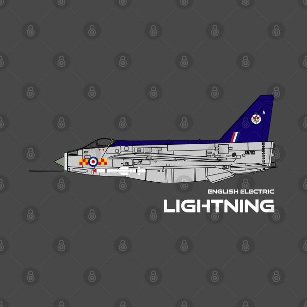 English Electric Lightning (92 Sqd RAF) by BearCaveDesigns