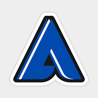 A - Letter A to Z Text Collection Blue Colour Magnet