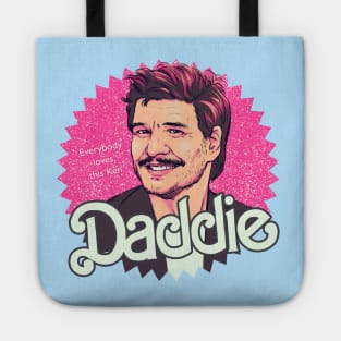 Daddie Pedro Pascal Barbie Poster Meme Tote