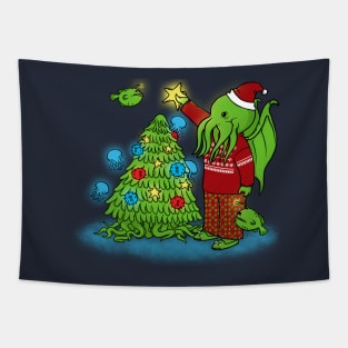 Christmas Cthulhu Tapestry