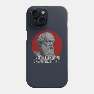 Philosophy | Socrates quote | Funny slogan | Funny Tshirt | Comedy | Sticker Phone Case