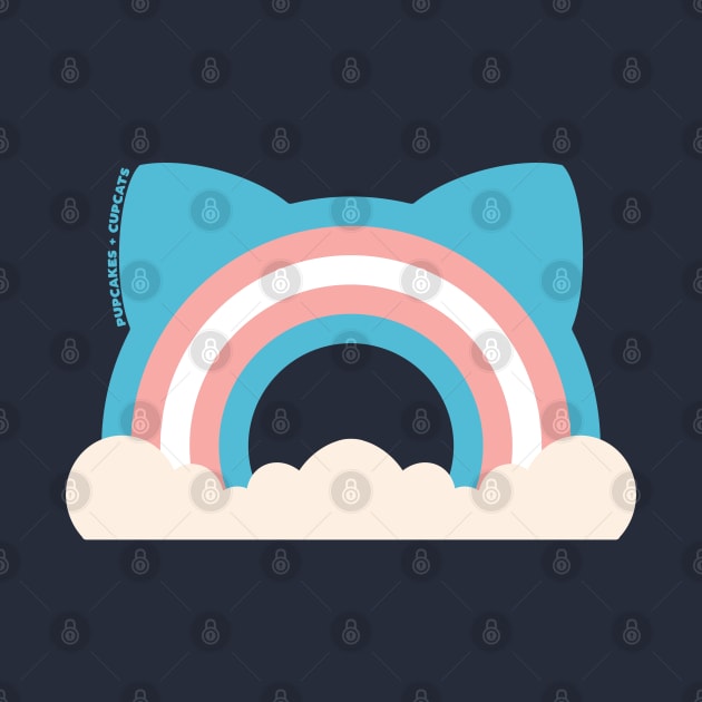 Trans Pride Cat Ear Rainbow by Pupcakes and Cupcats