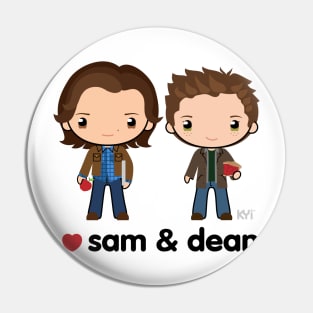 Love Sam & Dean - Supernatural Pin