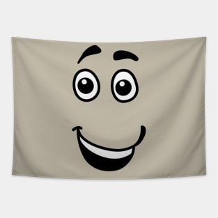 funny comic cartoon face Tapestry