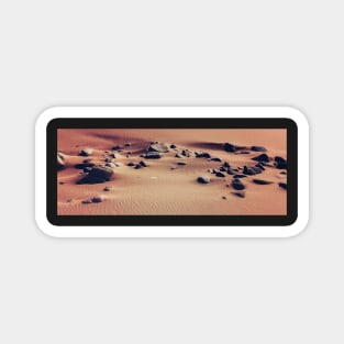 Sandy Beach and Rocks Magnet