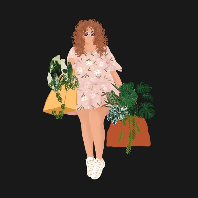 Girl Plant Shopping 10 by Gush Art Studio 1