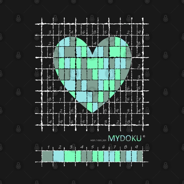 Mydoku_W001_V001_005_F&B: Sudoku, Sudoku coloring, logic, logic puzzle, holiday puzzle, fun, away from screen by Mydoku