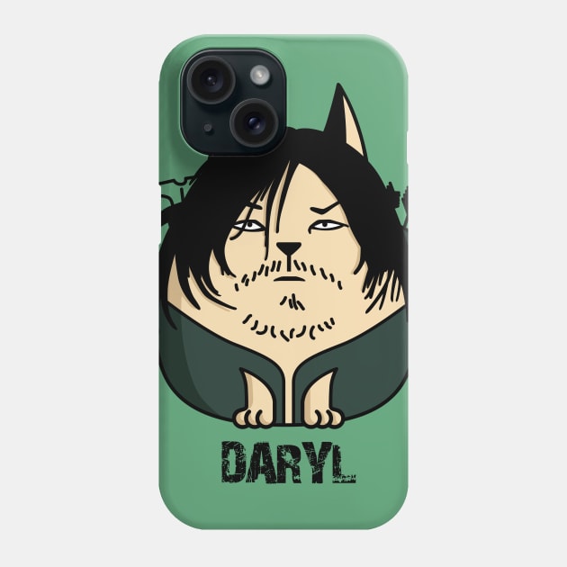 Daryl the Cat Phone Case by JORDYGRAPH