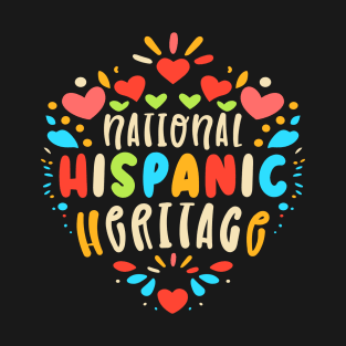 Hispanic Heritage Month Heart Happy National Spanish T-Shirt