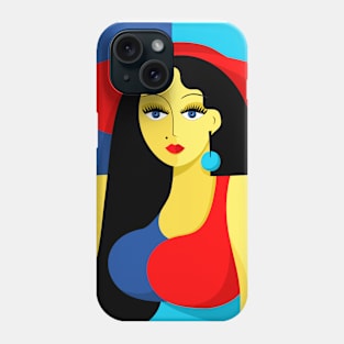 Lady Pop Art Phone Case