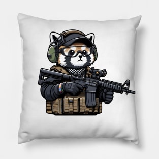 Tactical Tanuki Pillow