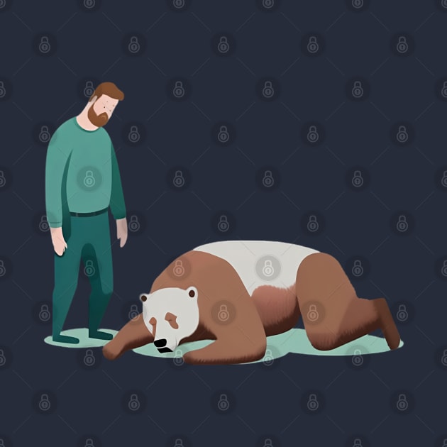 Playing Possum: When Humans and Bears Meet by zoocostudio