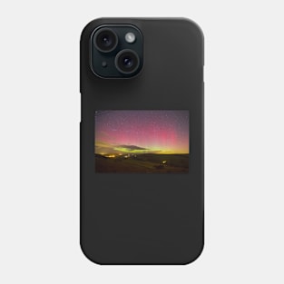 Aurora Borealis Northern Lights Over Barden Yorkshire Dales 2562 Phone Case