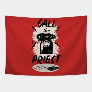 Retro Vintage Call the Priest Tapestry