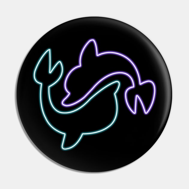 Neon Cutie Mark - Sea Swirl Pin by Brony Designs