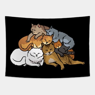 Cute sleeping cats Tapestry