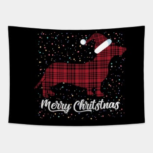 Merry Christmas dog funny gift for dog lover Tapestry