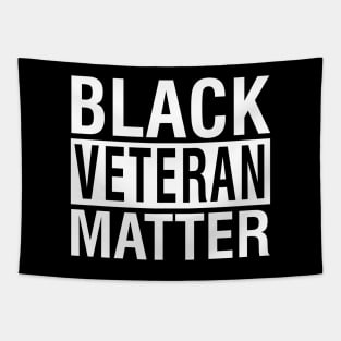 Black Veteran Matter Quote Tapestry