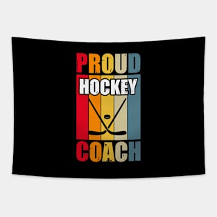 Proud Hockey Coach Tapestry