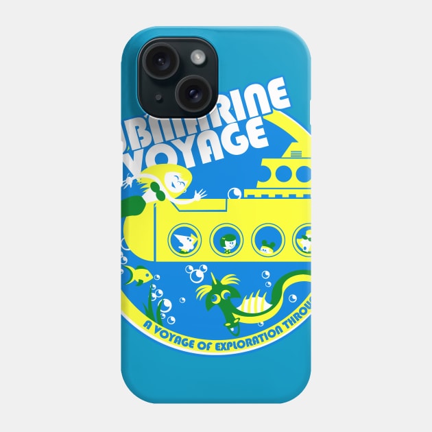 Submarine Voyage (bright colors) Phone Case by brodiehbrockie