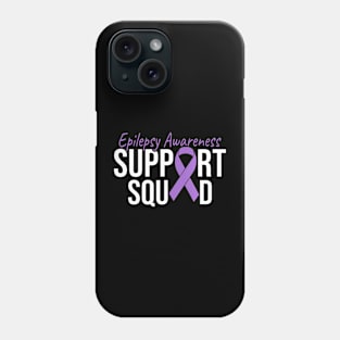 Support Squad We Wear Purple For Epilepsy Awareness Phone Case