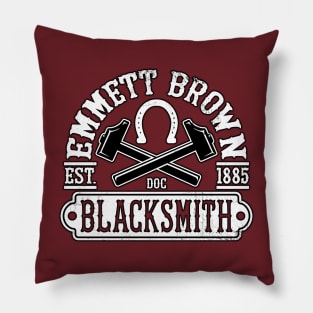 Emmett Brown Blacksmith Pillow