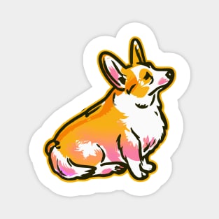 Pop Art Corgi Dog Owner Pembroke Welsh Corgi Funny Corgi Magnet