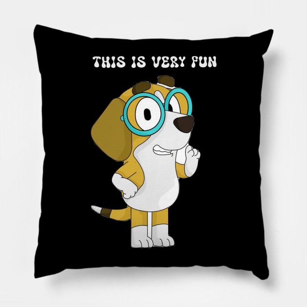 Fun bluey Pillow by Cahya. Id