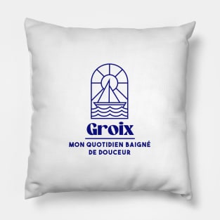 Ile de Groix my daily life - Brittany Morbihan 56 Sea Holidays Beach Pillow