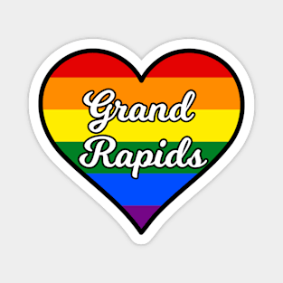 Grand Rapids Michigan Gay Pride Heart Magnet