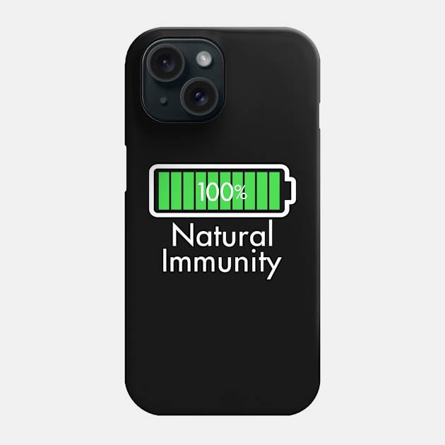 Fitness Health Gym Natural Immunity 100% FIt Slogan Phone Case by Originals By Boggs