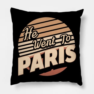 He went to Paris looking for answers Pillow