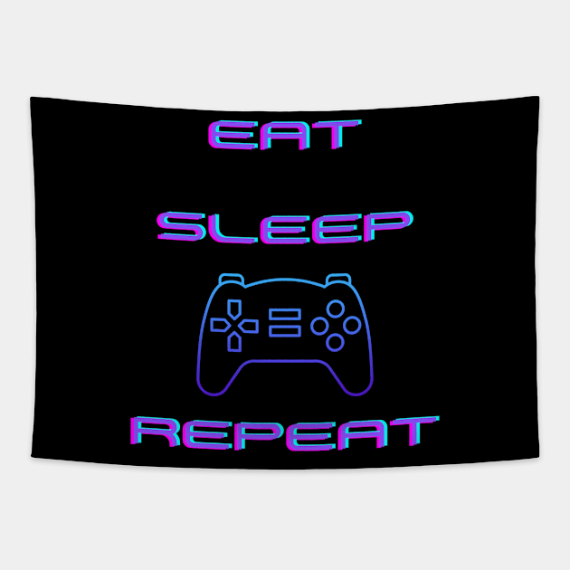 EAT, SLEEP, GAME, REPEAT Tapestry by BE UNIQUE BY SHANIQUE